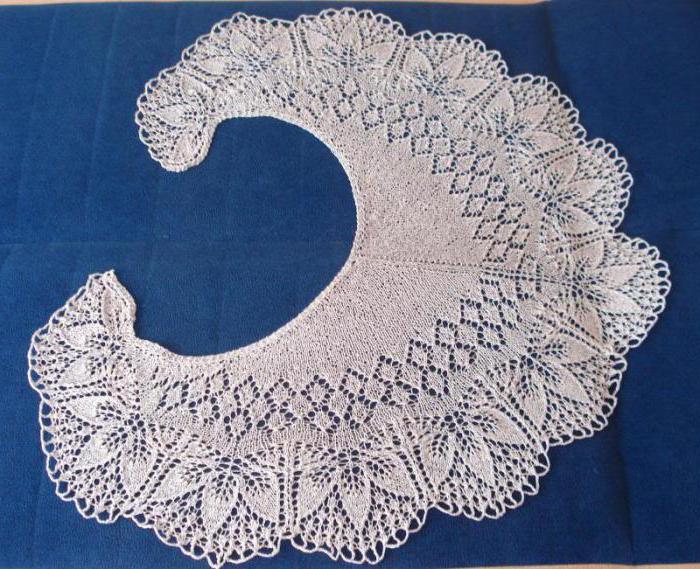 shawl fishu knitting scheme and description