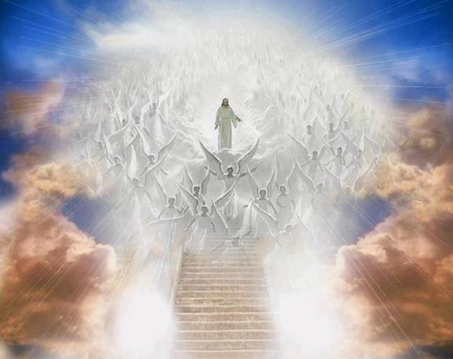 Картинка лестница в небеса и ангелы