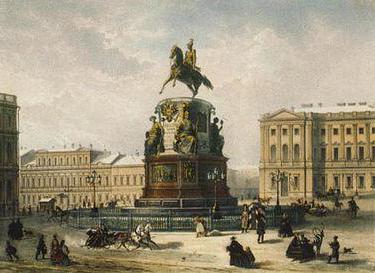 памятник Николаю i на Исаакиевской площади