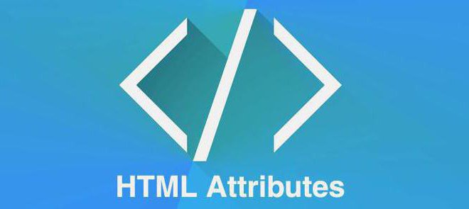 HTML attributes