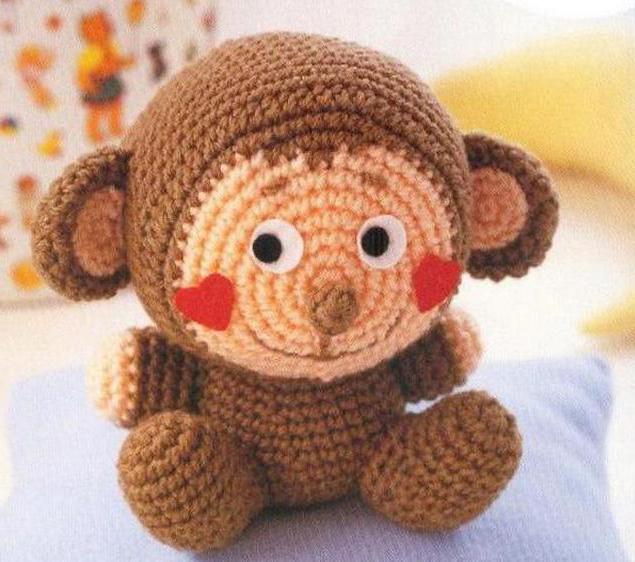 do-it-yourself monkey amigurumi