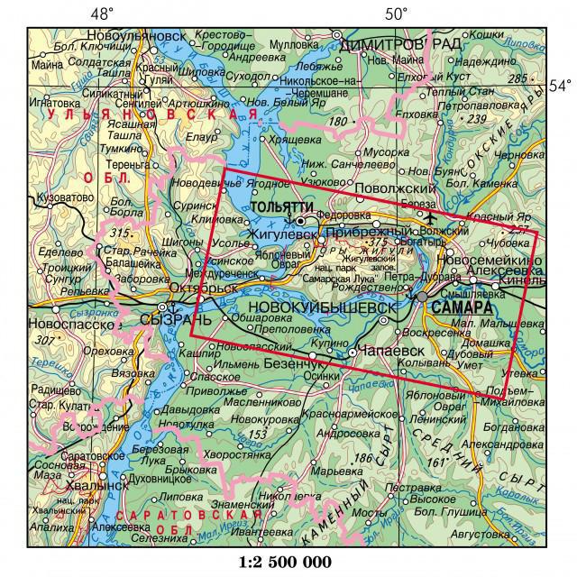 Тольятти какая область карта - 86 фото