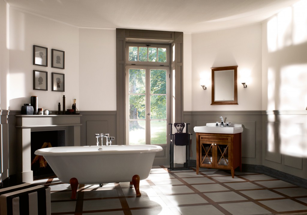 классический дизайн интерьера ванной
