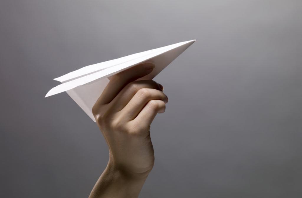 how to assemble a paper airplane photo