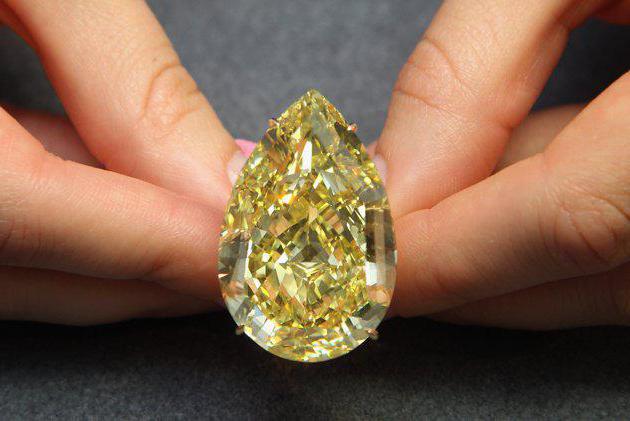 бриллианты желтого цвета