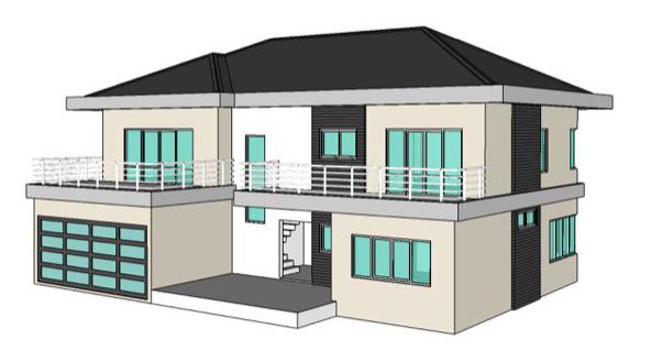 проекты двухэтажного дома с гаражом