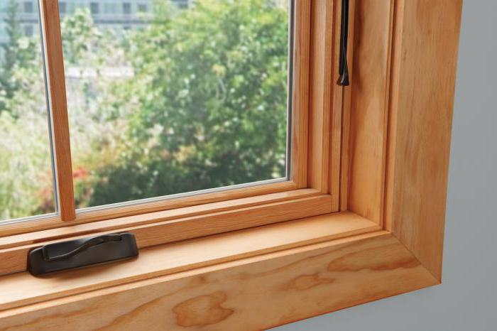 wooden windows and window sills