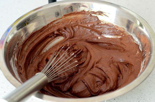 шоколадные кексы с творожной начинкой