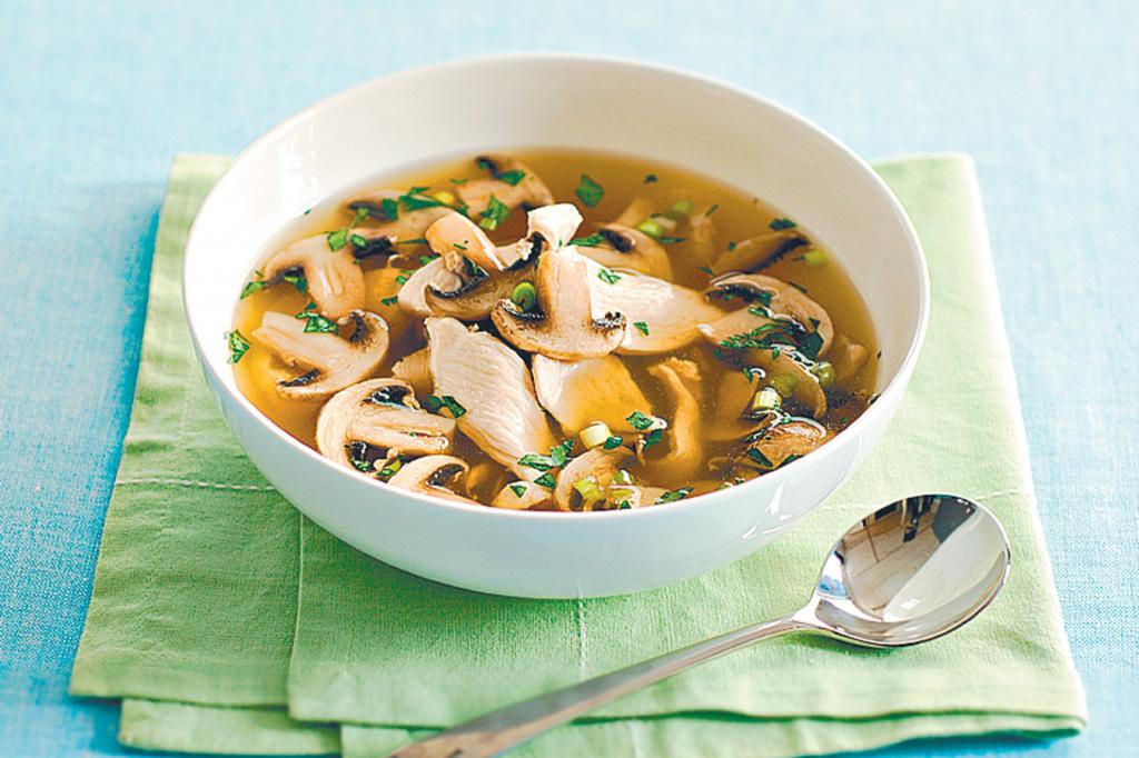 boil chicken noodle vermicelli soup with potatoes