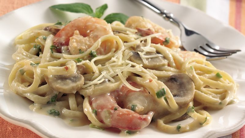 Спагетти с морепродуктами в сливочном соусе с сыром рецепт с фото