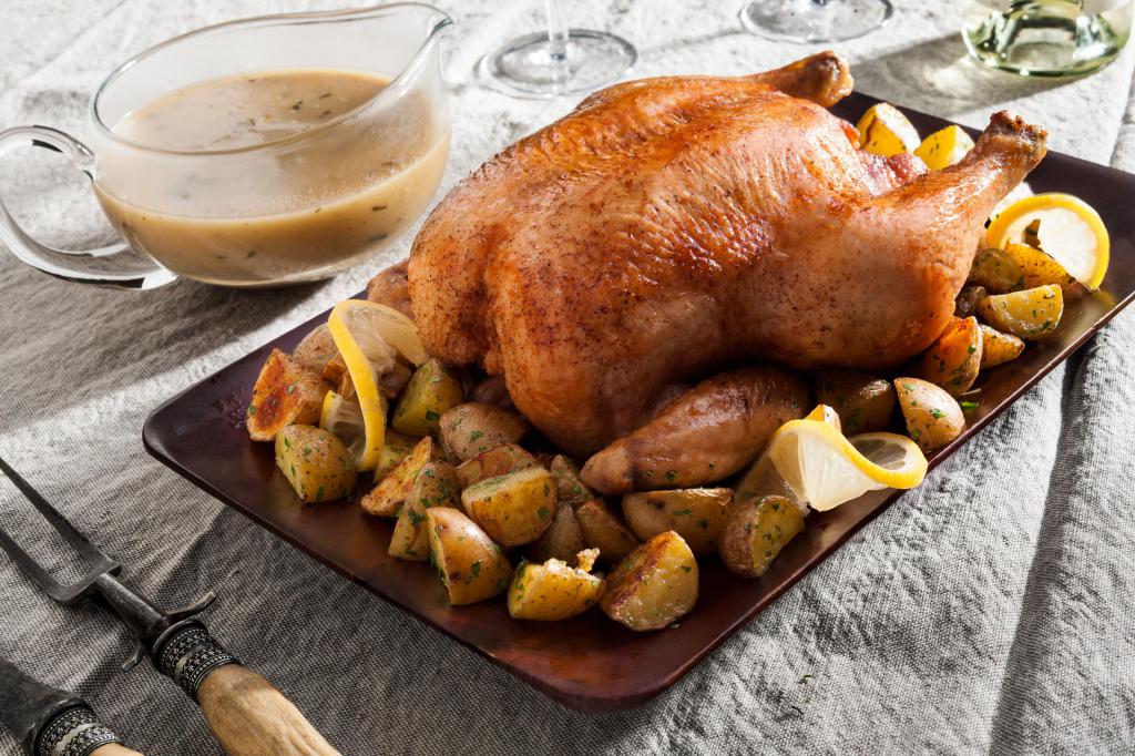 рецепт запеченной курицы с картошкой
