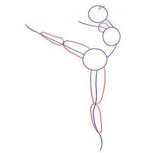 как нарисовать балерину