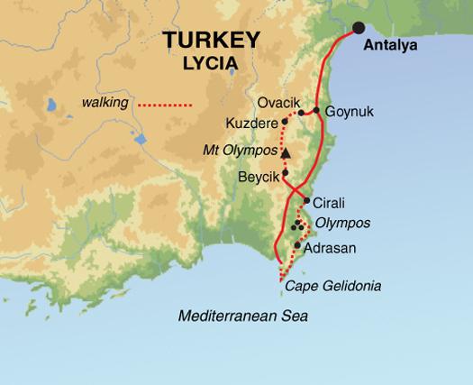 Пеший поход по Турции Ликийская тропа