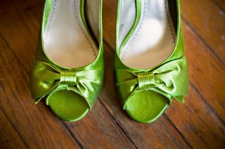 туфли зеленые