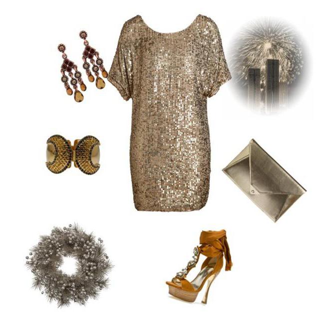золотое вечернее платье 