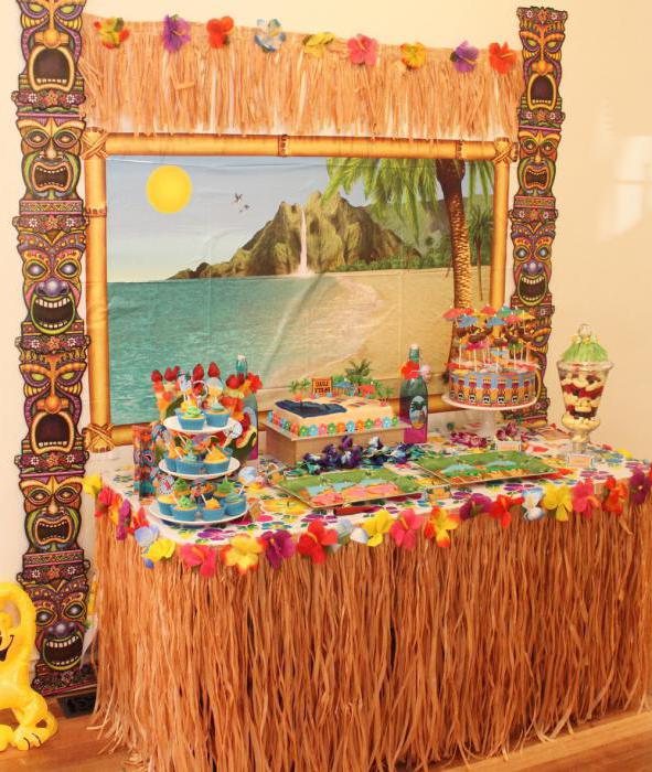 Вечеринка для детей в гавайском стиле