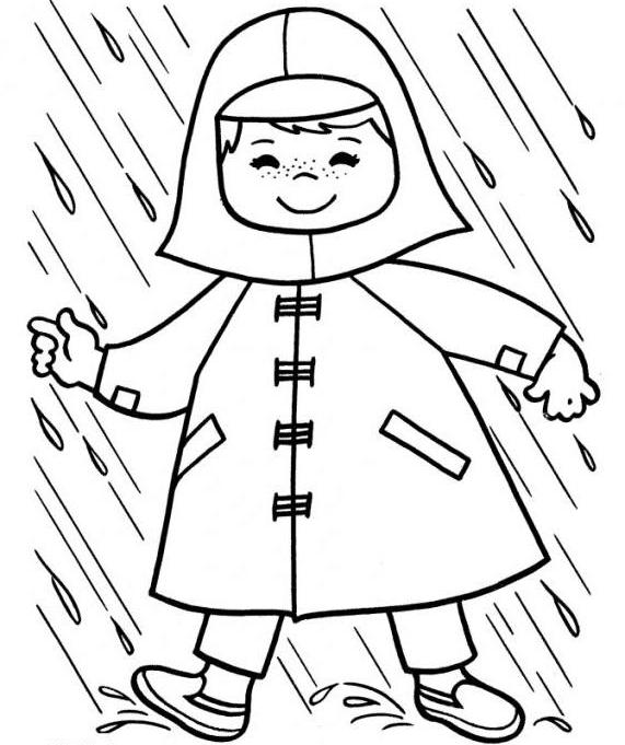 Free Printable Raincoat Template Pattern