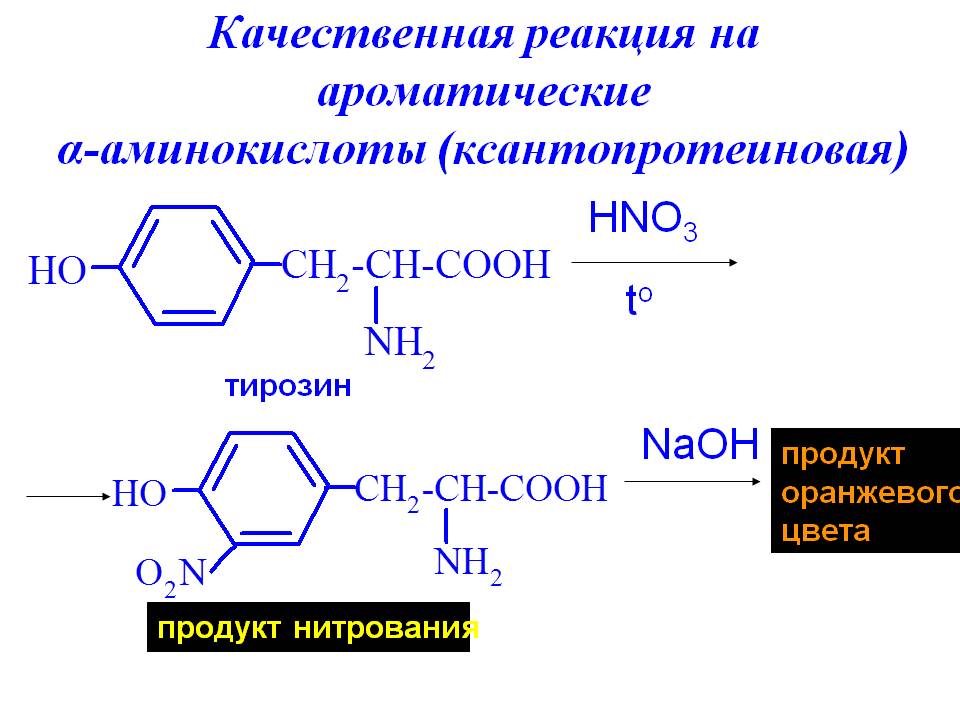Белки с азотной кислотой. Качественная реакция на ароматические аминокислоты. Ксантопротеиновая реакция на ароматические аминокислоты. Ксантопротеиновая реакция фенилаланина. Качественная реакция на ароматические аминокислоты тирозин.