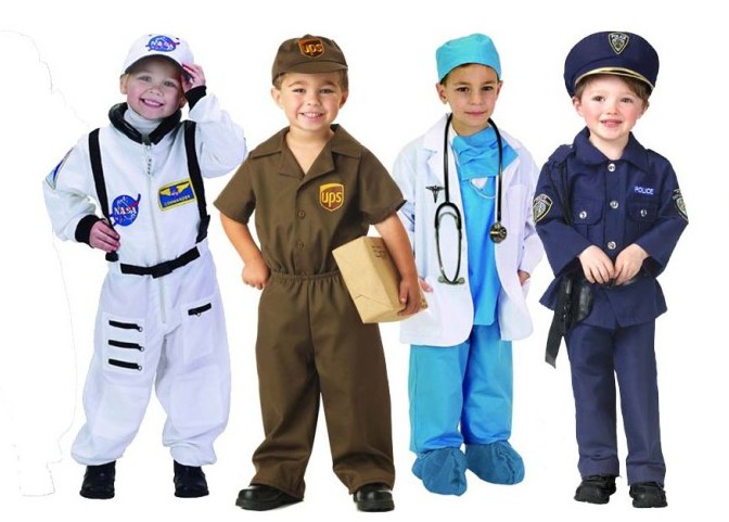 children in costumes