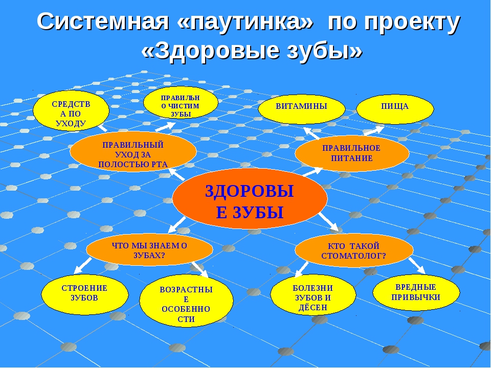 Паутинка проекта в доу по фгос образец