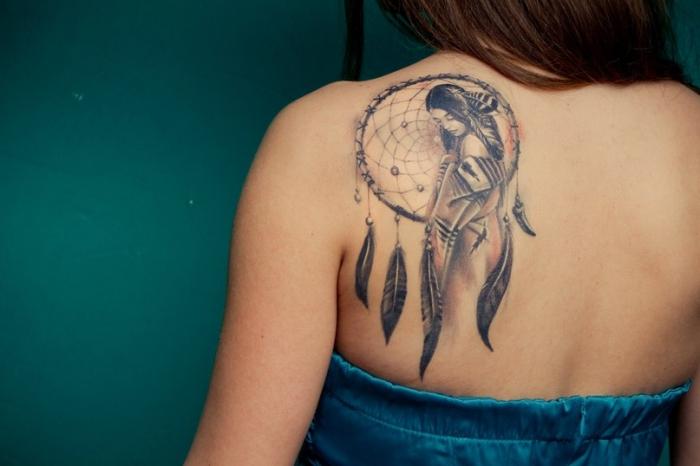 татуировки на спине женские фото