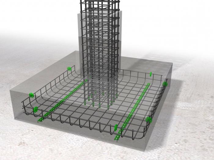 армирование монолитного фундамента под колонну