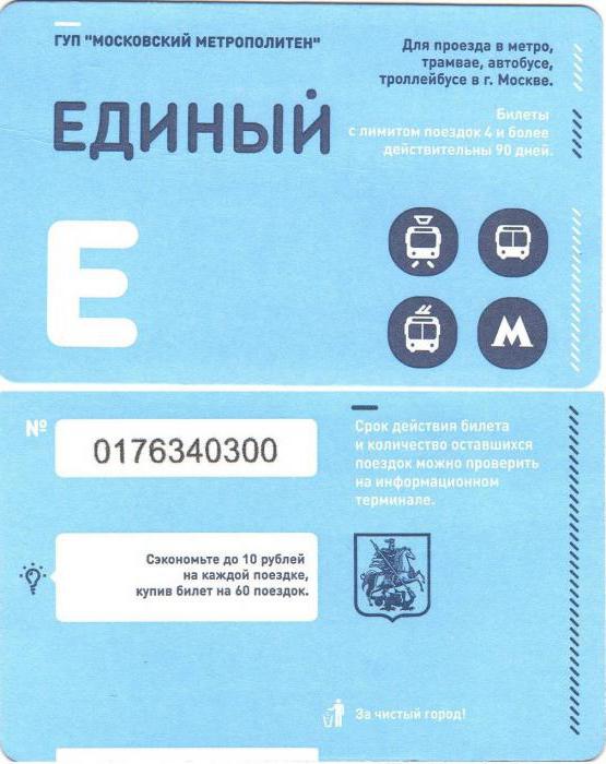 Проездной билет Москва цена