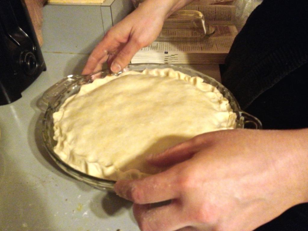 Накрываем пирог