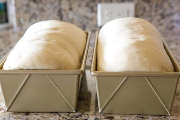 Proofing bread.