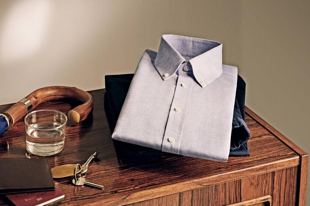 Men's crease-resistant shirt