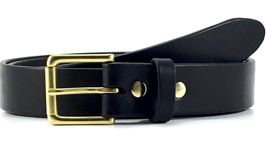 Classic unisex leather belt