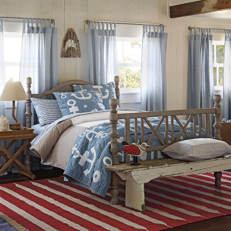 Спальня в морском стиле: описание с фото, оригинальные идеи для дизайна и примеры оформления