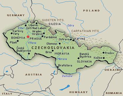 распад чехословакии