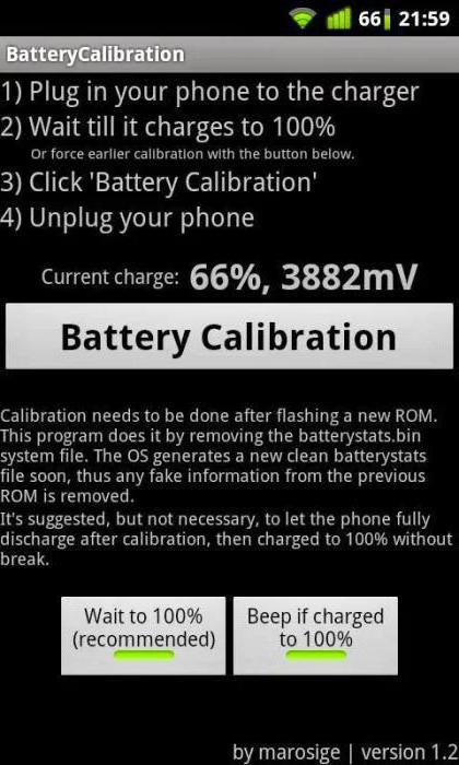 calibrate new android battery