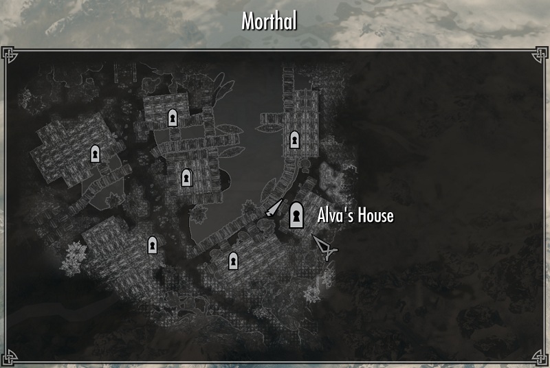 Карта Морфала в "Скайриме"