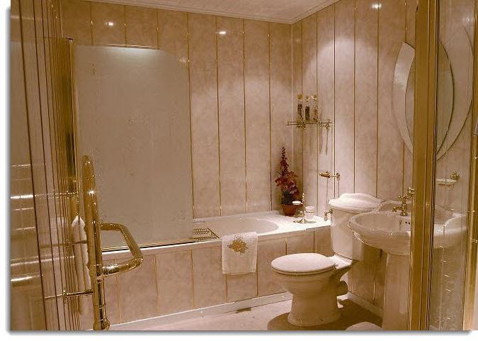 Варианты оформления ванной комнаты панелями