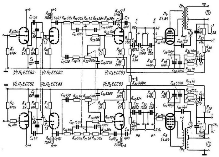 схема усилителя на транзисторах