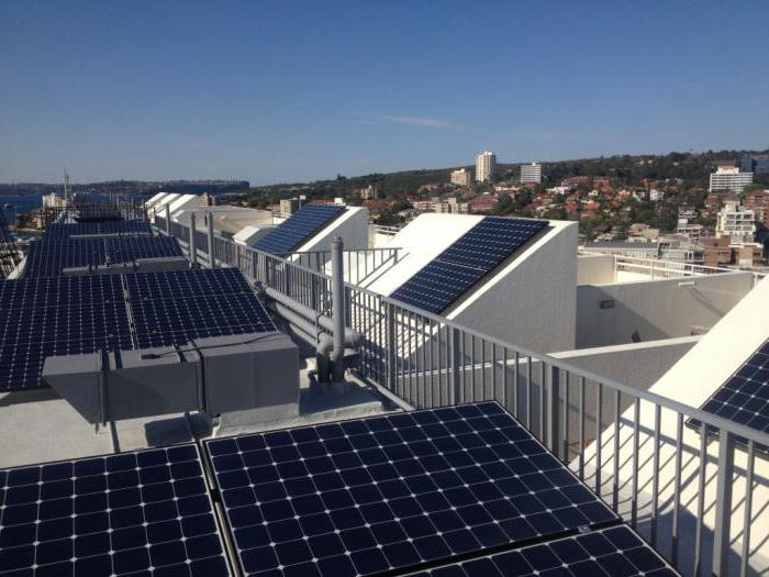 solar panels for an apartment in an apartment building