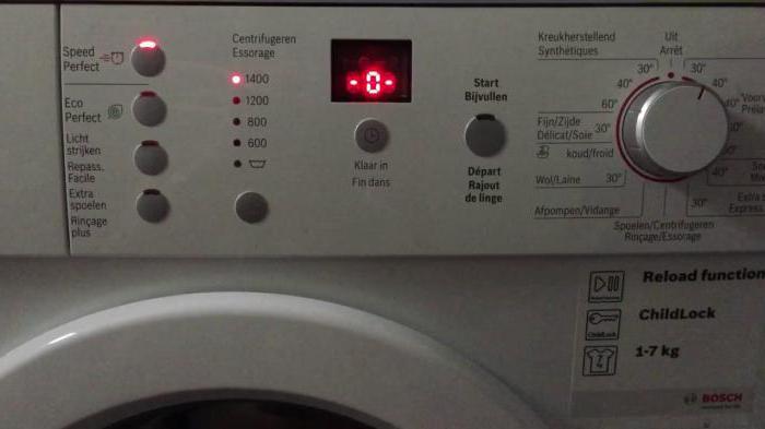 коды ошибок стиральных машин бош причины 