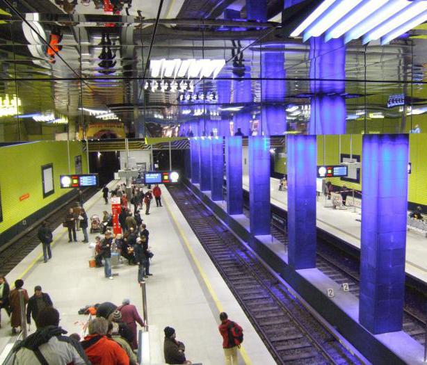 Схема метро Мюнхена на русском языке