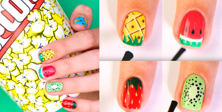 fruit on the nails