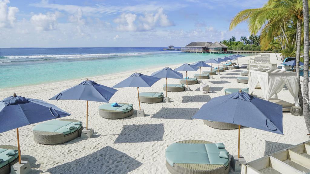пляж на Мальдивах