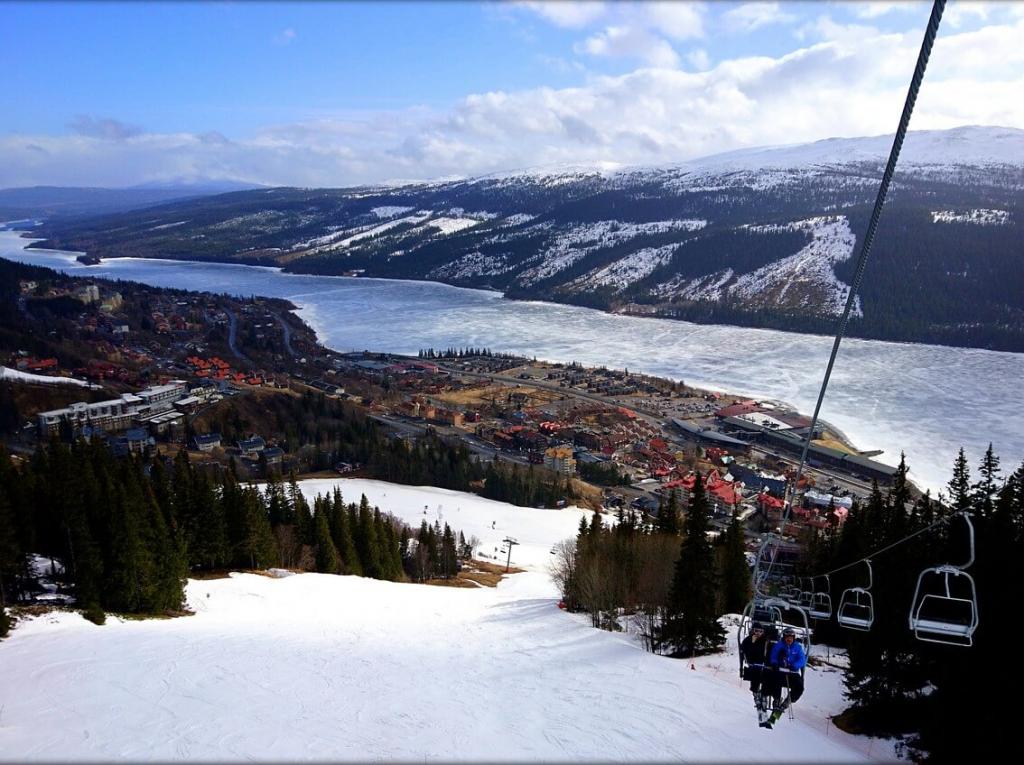 view from the lift