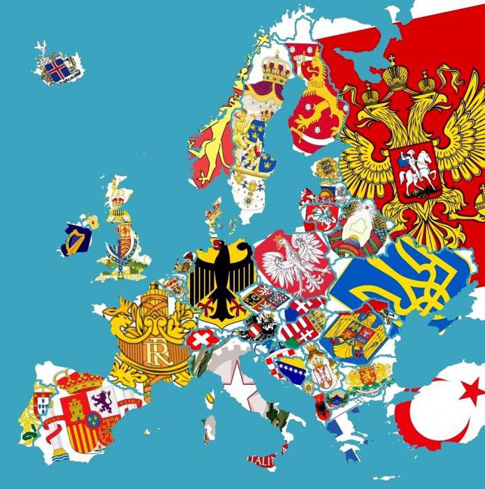 гербы европейских стран