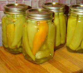 marinated bell pepper for the winter in oil