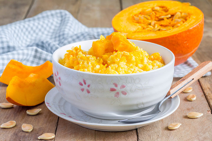 pumpkin porridge recipe with rice on water