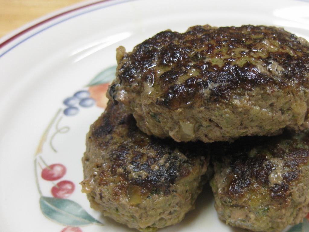 juicy minced meat patties