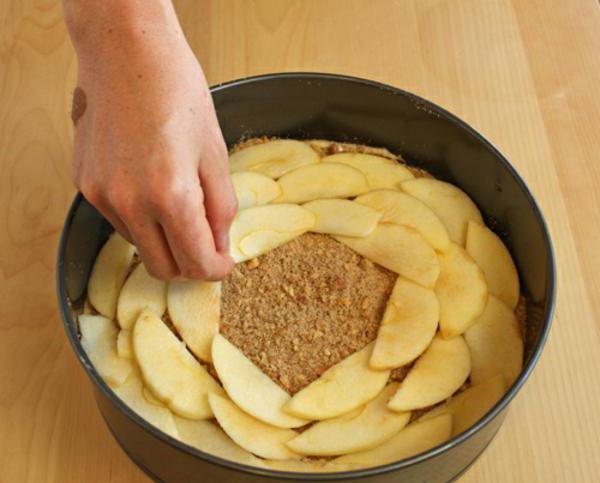 пирог с яблоками сухое тесто