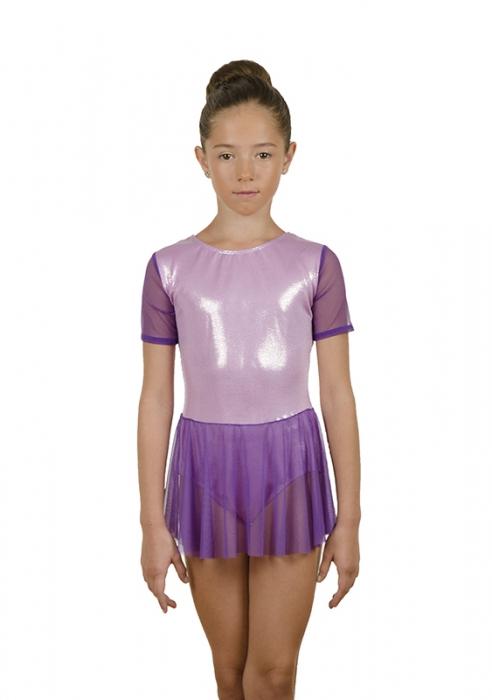 Gymnastic leotard with a skirt