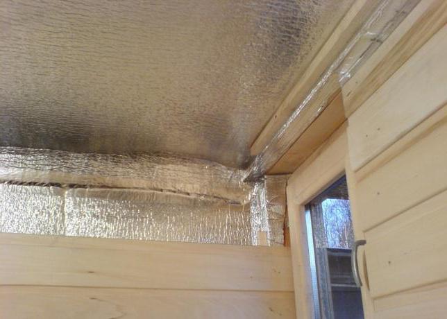 how to properly insulate the ceiling under a cold roof in the bath